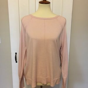 NWT Vince Camuto  cold shoulder blush sweater
